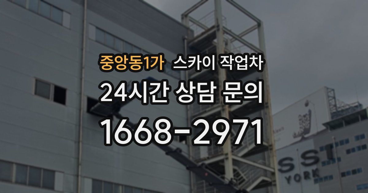 중앙동1가 스카이 작업차