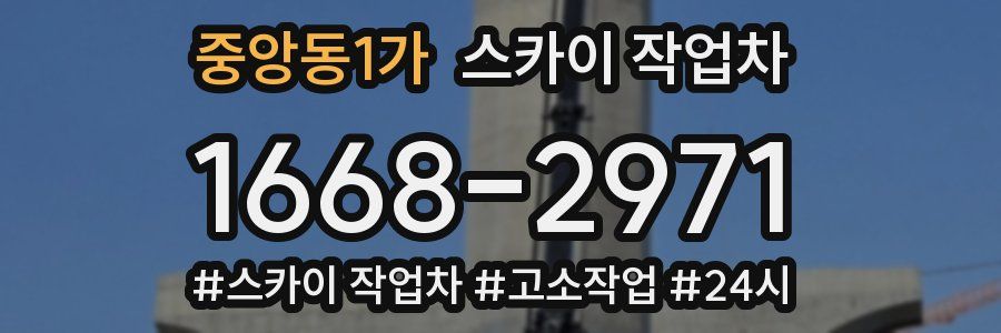 중앙동1가 스카이 작업차