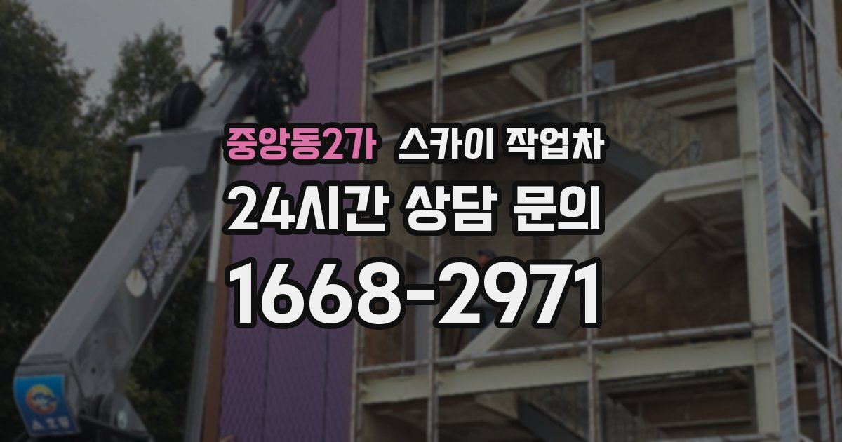 중앙동2가 스카이 작업차