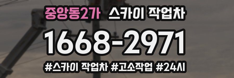 중앙동2가 스카이 작업차