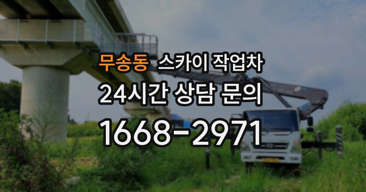 무송동 스카이 작업차