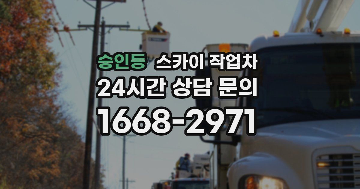 숭인동 스카이 작업차