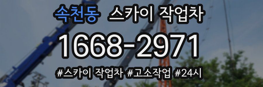 속천동 스카이 작업차
