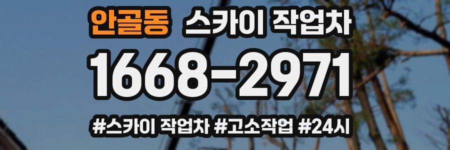 안골동 스카이 작업차