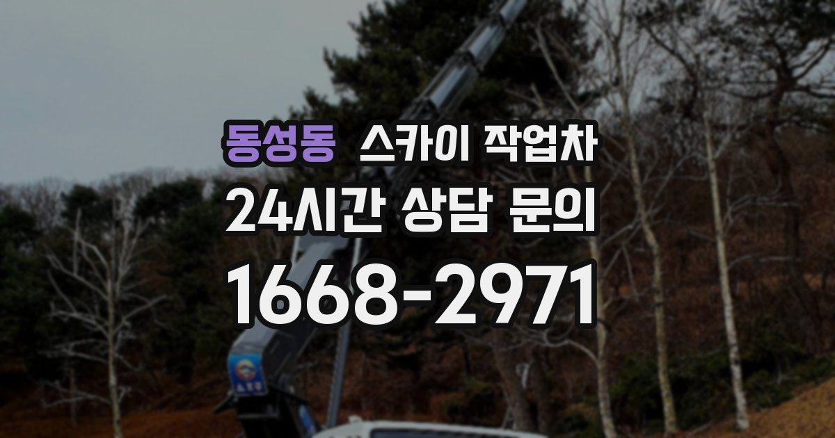 동성동 스카이 작업차