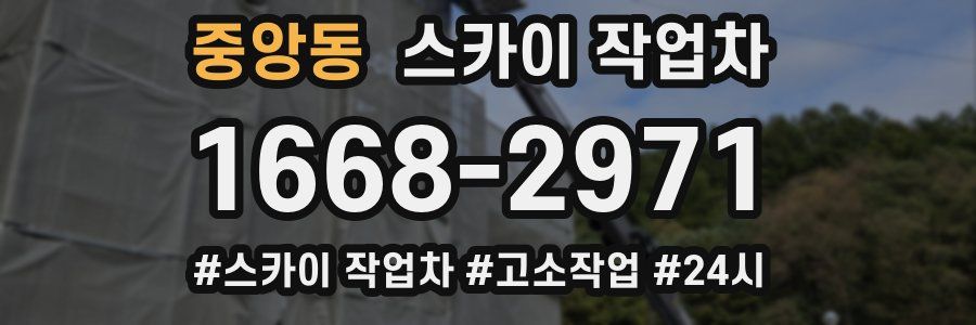 중앙동 스카이 작업차