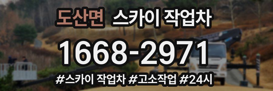 도산면 스카이 작업차