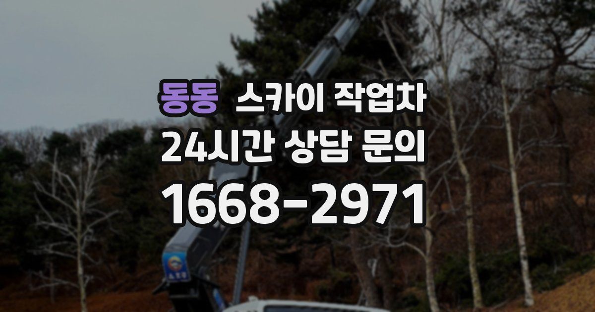 동동 스카이 작업차