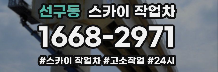 선구동 스카이 작업차