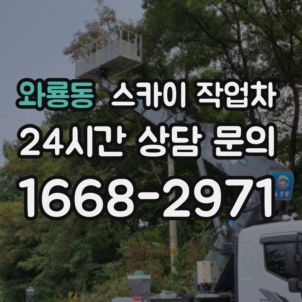 와룡동 스카이 작업차