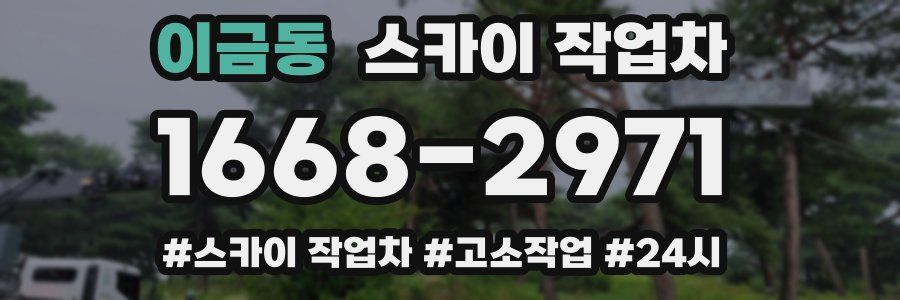 이금동 스카이 작업차