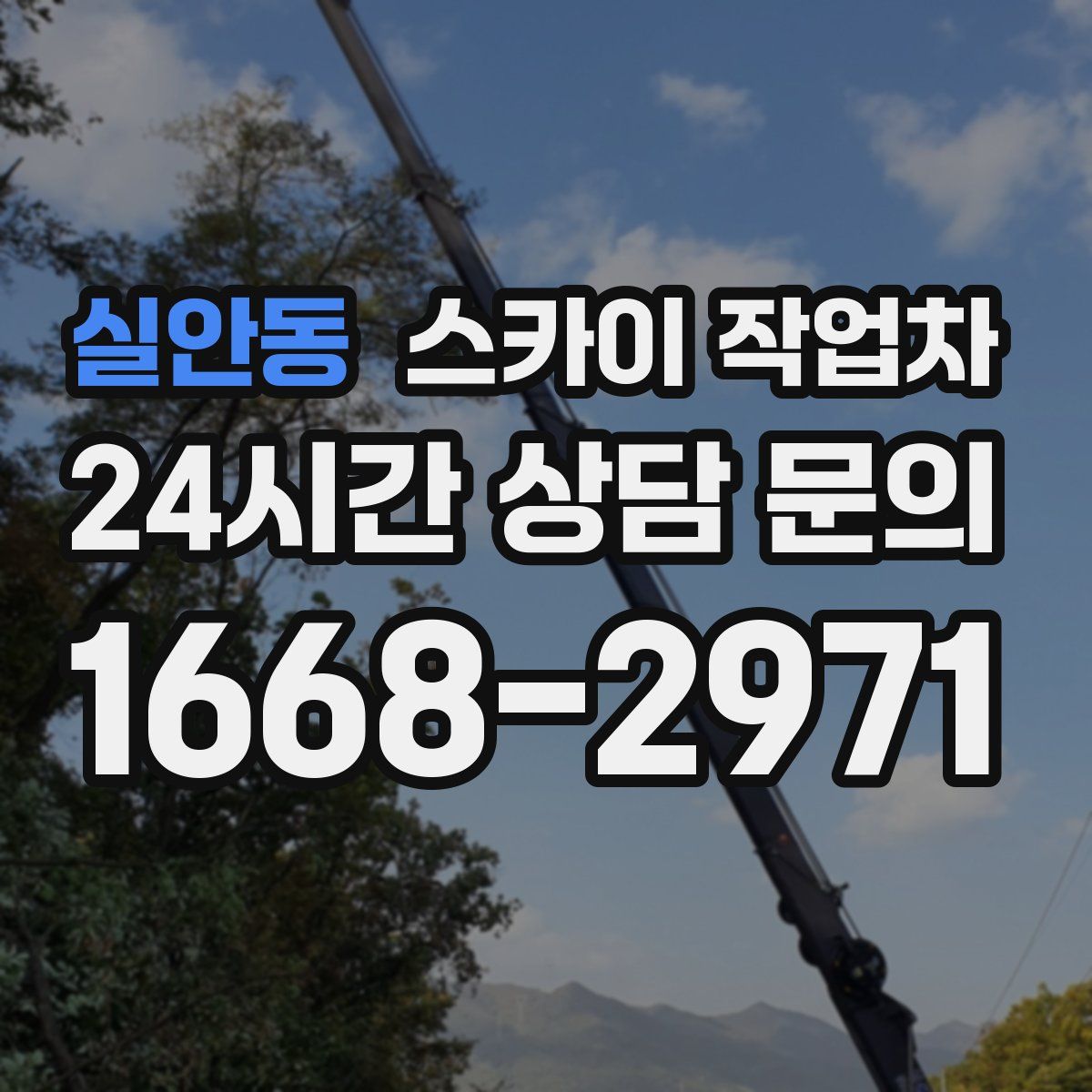 실안동 스카이 작업차
