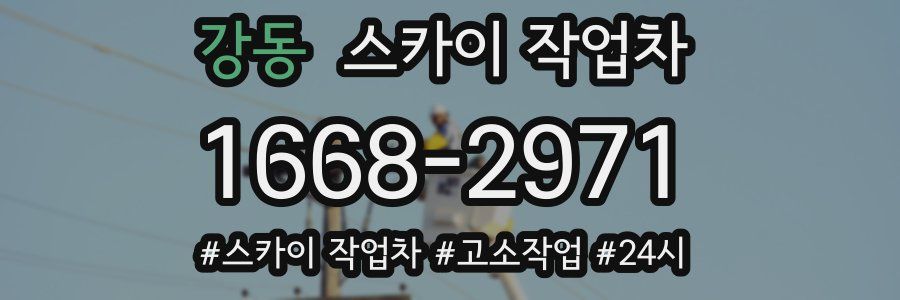 강동 스카이 작업차