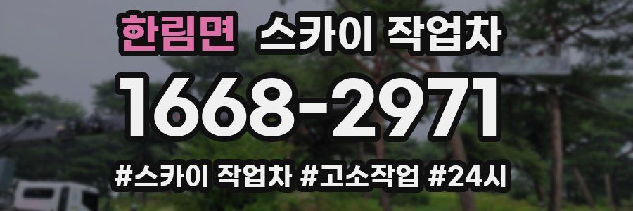 한림면 스카이 작업차