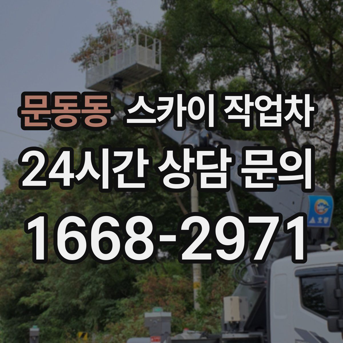 문동동 스카이 작업차