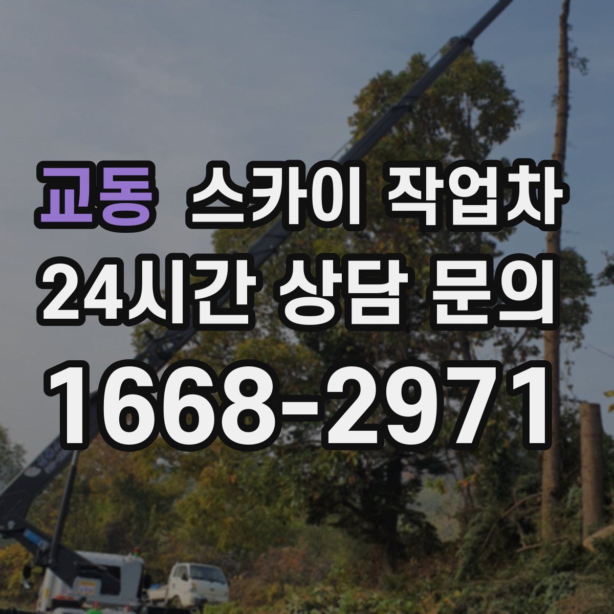 교동 스카이 작업차