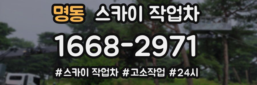 명동 스카이 작업차