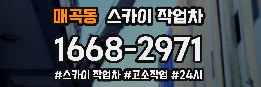 매곡동 스카이 작업차