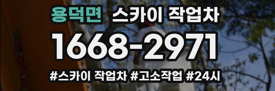 용덕면 스카이 작업차