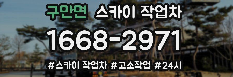 구만면 스카이 작업차