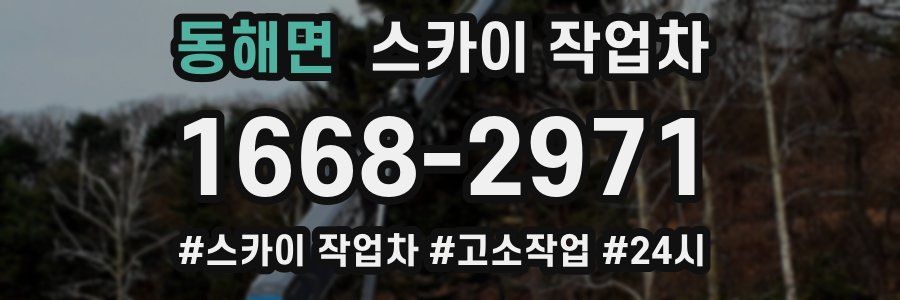 동해면 스카이 작업차