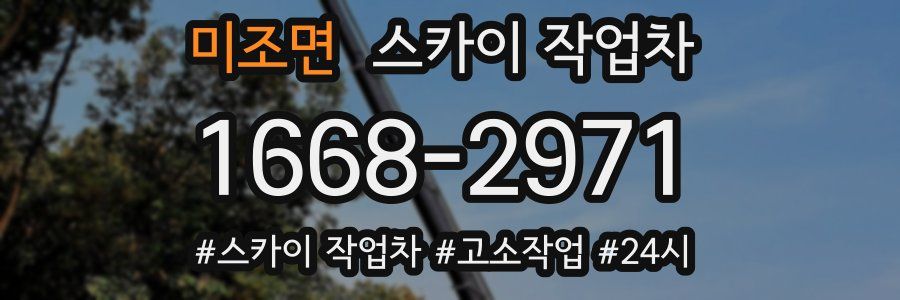 미조면 스카이 작업차