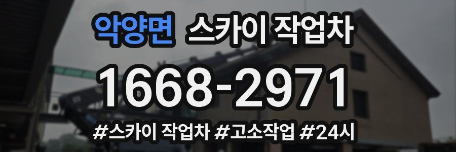 악양면 스카이 작업차
