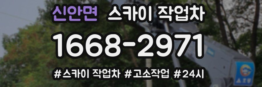 신안면 스카이 작업차