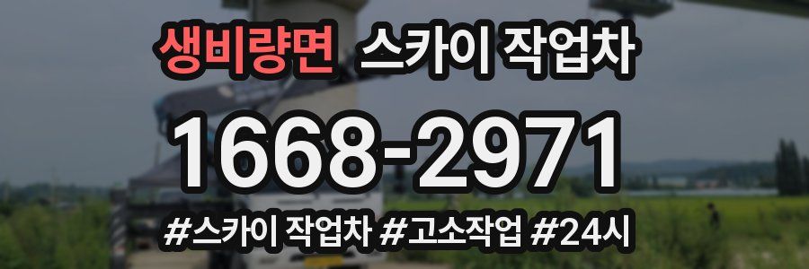 생비량면 스카이 작업차