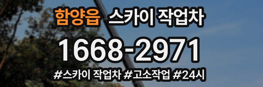 함양읍 스카이 작업차