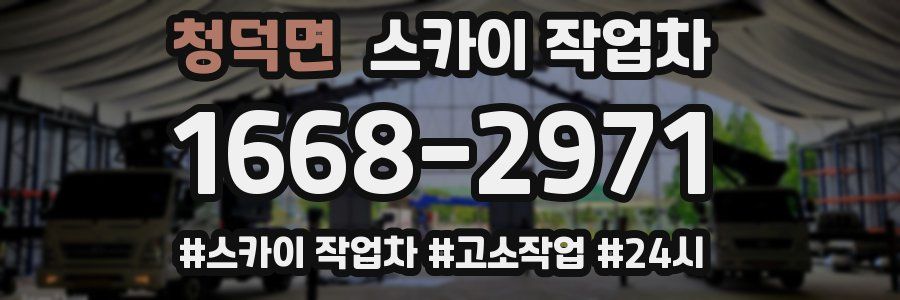 청덕면 스카이 작업차