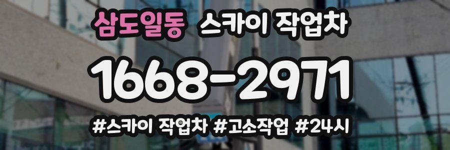 삼도일동 스카이 작업차