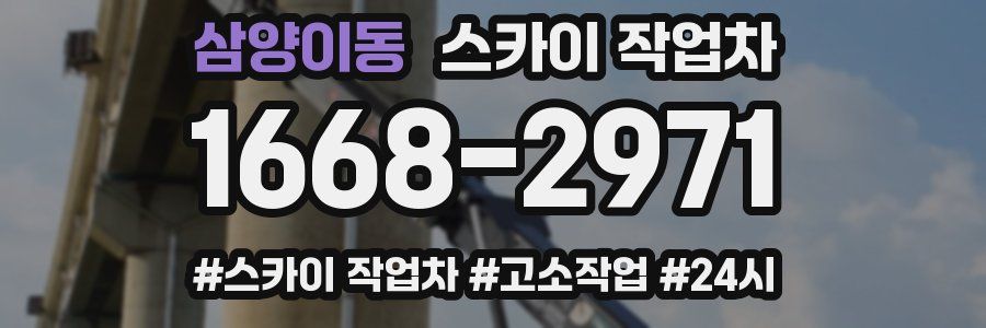 삼양이동 스카이 작업차