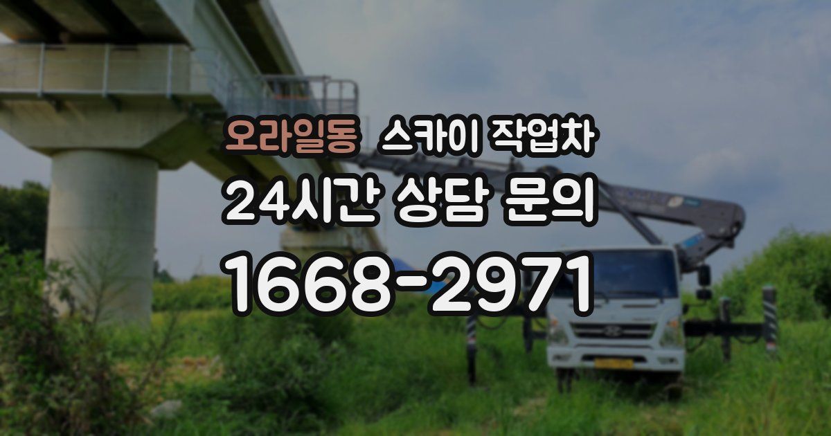오라일동 스카이 작업차