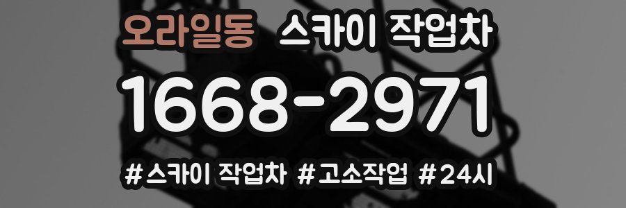 오라일동 스카이 작업차