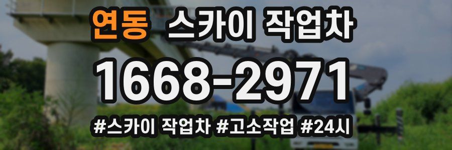 연동 스카이 작업차