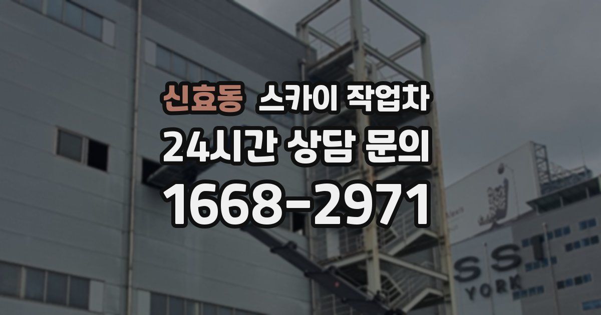 신효동 스카이 작업차