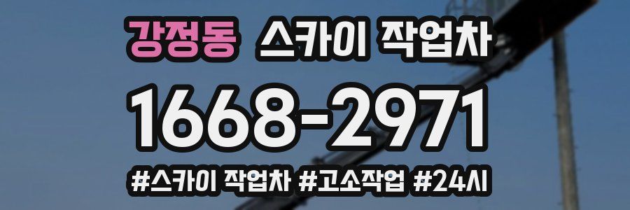 강정동 스카이 작업차