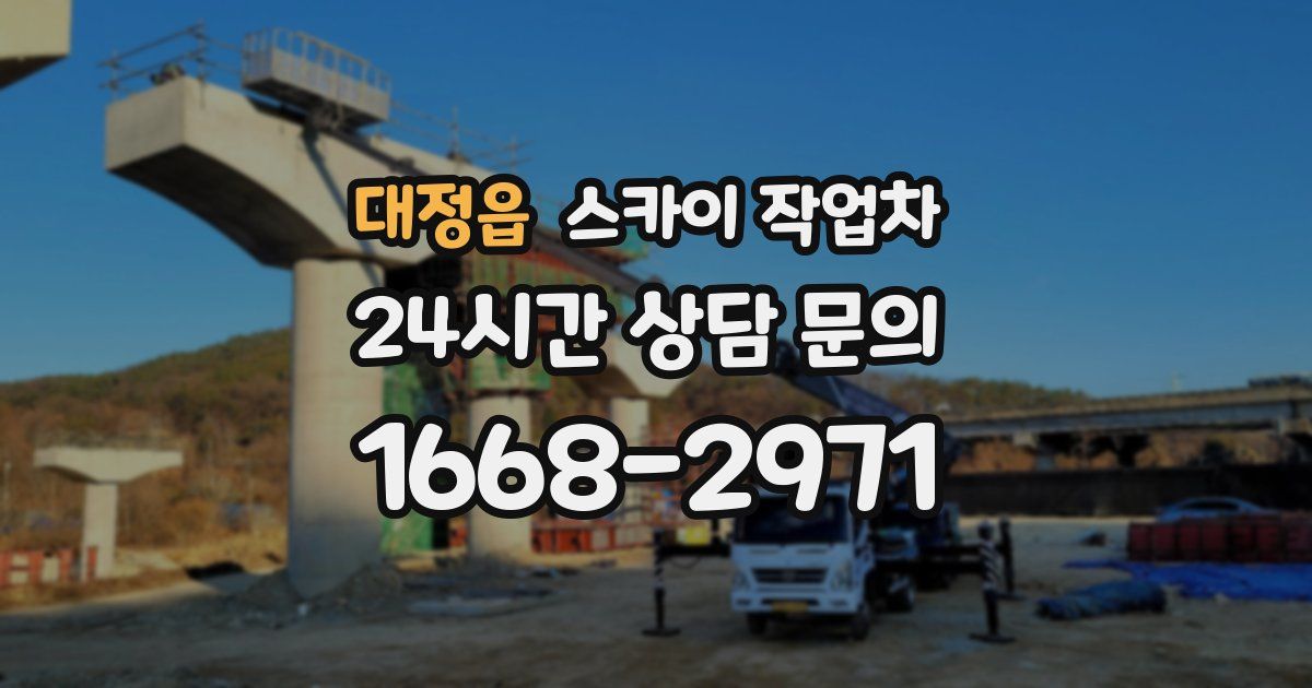 대정읍 스카이 작업차