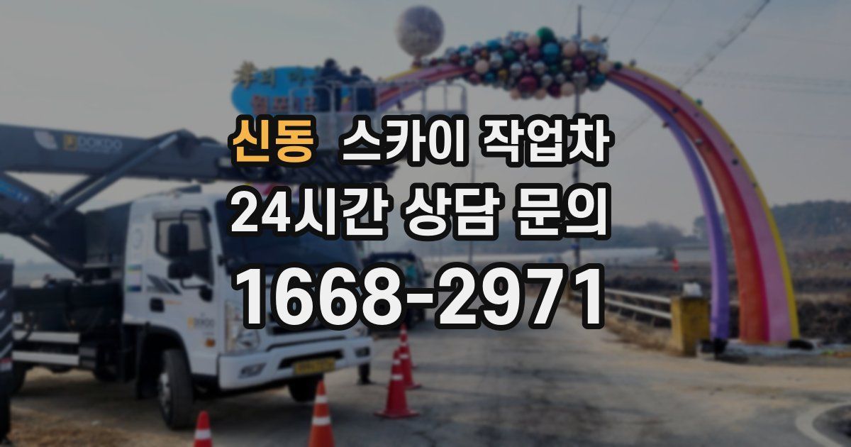 신동 스카이 작업차