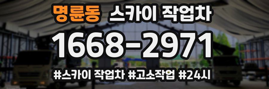 명륜동 스카이 작업차