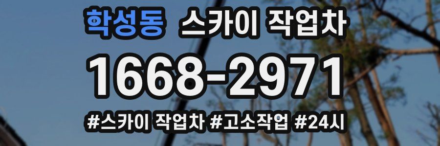 학성동 스카이 작업차