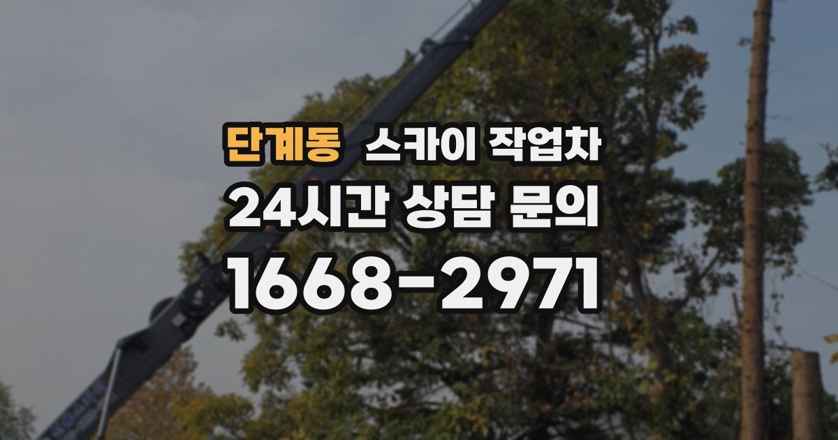 단계동 스카이 작업차