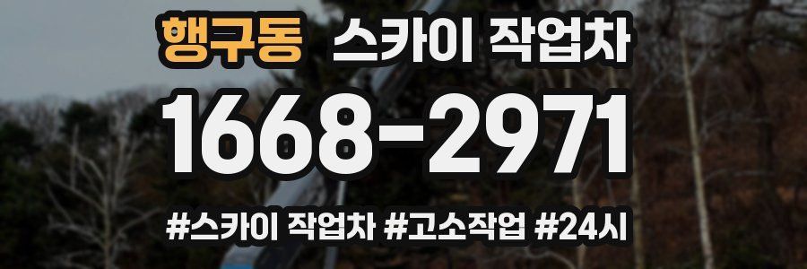 행구동 스카이 작업차