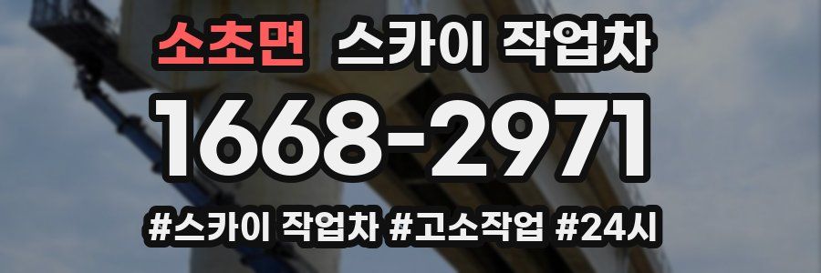 소초면 스카이 작업차