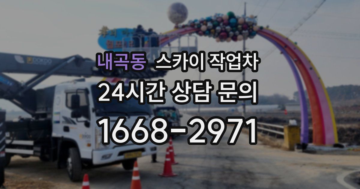 내곡동 스카이 작업차