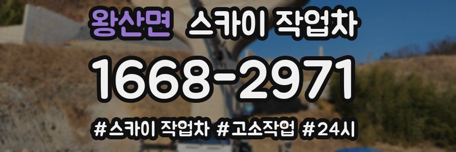 왕산면 스카이 작업차