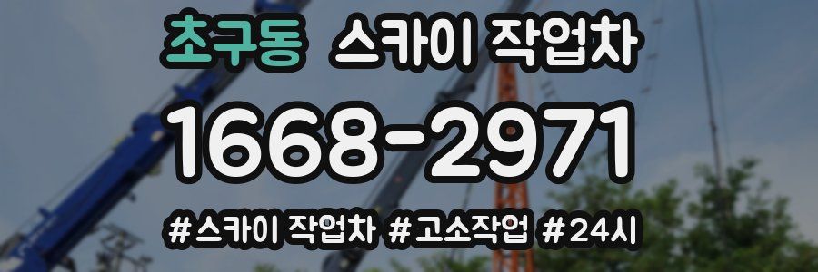 초구동 스카이 작업차