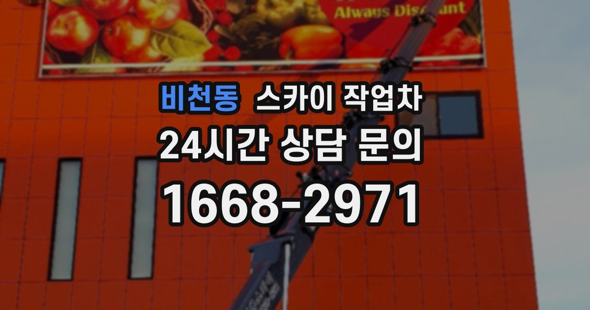 비천동 스카이 작업차