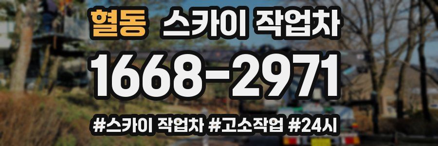 혈동 스카이 작업차